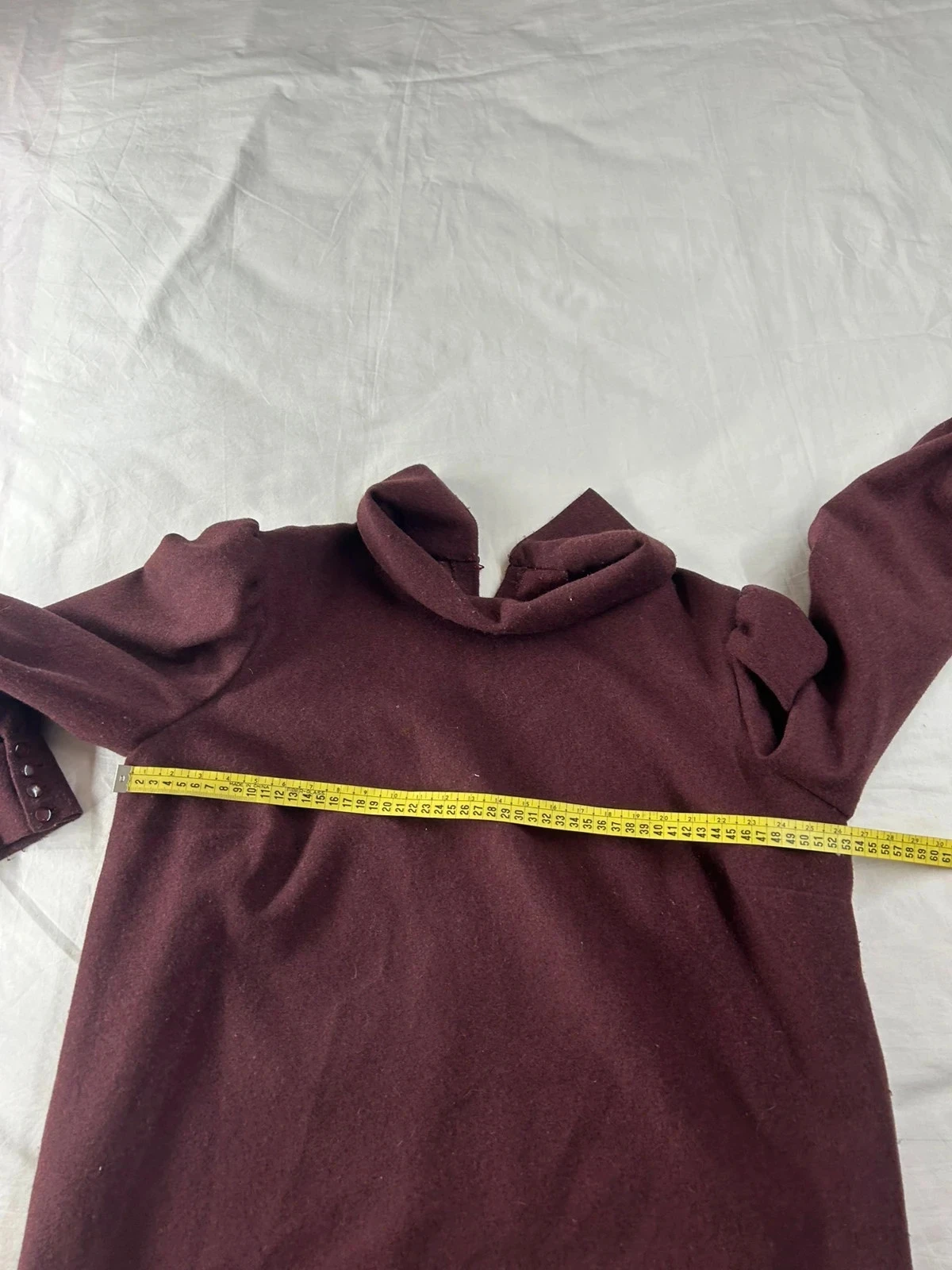 Sweat pull rouge bordeaux vintage – photo 7